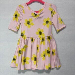 Dotdotsmile Dress Size 2T Pink with Sunflowers New with Tags